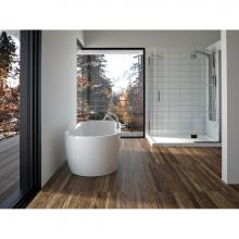 Neptune Rouge Canada 16.22322.0000.10 - Freestanding One Piece Berlin 32X66, Chrome Drain, White