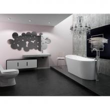 Neptune Rouge Canada 15.20122.000020.10 - Freestanding One Piece Paris 32X66, Mass-Air, Chrome Drain, White