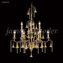 James R Moder 96329AG2ME - Murano Collection 9 Arm Chandelier