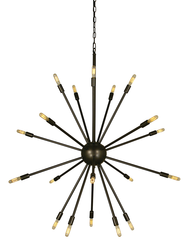 24-Light Mahogany Bronze Simone Chandelier