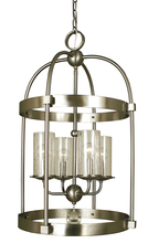 Framburg 1104 PN - 4-Light Polished Nickel Compass Dining Chandelier