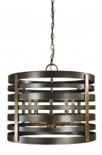 Framburg 5095 MB/AB - 5-Light Pastoral Dining Chandelier