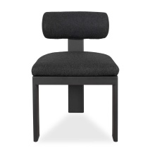 Uttermost 53044 - Uttermost Bolster Back Charcoal Outdoor Dining Chair
