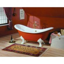 Cheviot Products Canada 2114-WC-0-CH - REGENCY Cast Iron Bathtub with Lion Feet