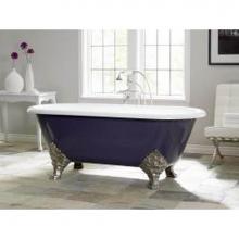 Cheviot Products Canada 2160-WC-6-PN - CARLTON Cast Iron Bathtub with Faucet Holes