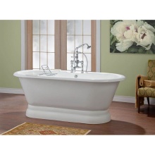 Cheviot Products Canada 2164-WW-0 - Regal Tub W/ Ped, 70'', White, Flat