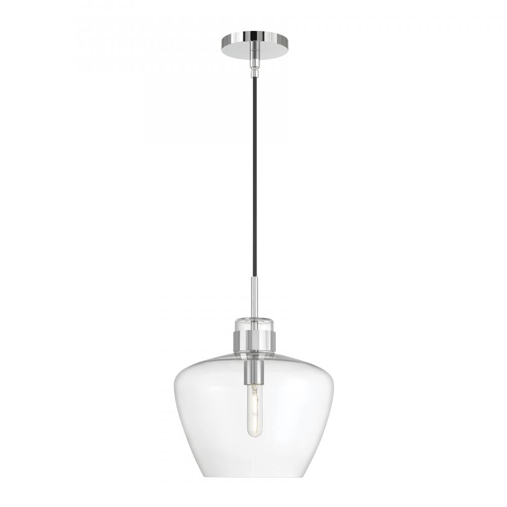 Aurora 12'' Wide 1-Light Pendant - Chrome