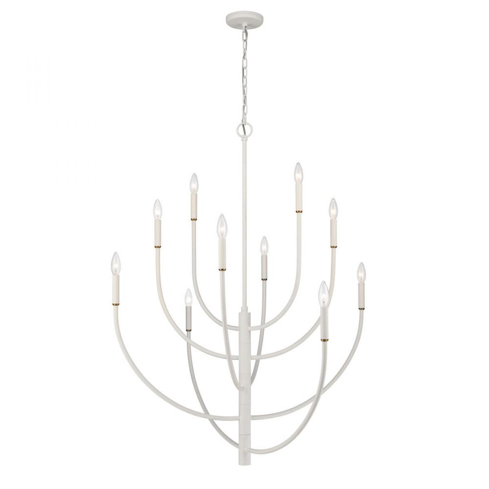 Continuance 42'' Wide 10-Light Chandelier - White Coral