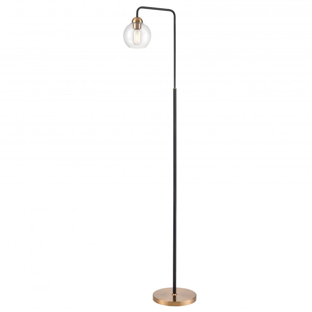 Boudreaux 64'' High 1-Light Floor Lamp - Aged Brass