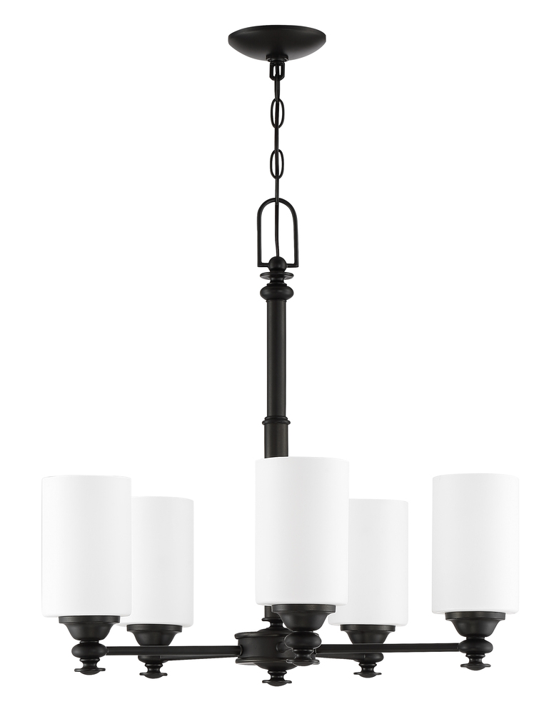 Dardyn 5 Light Chandelier in Espresso