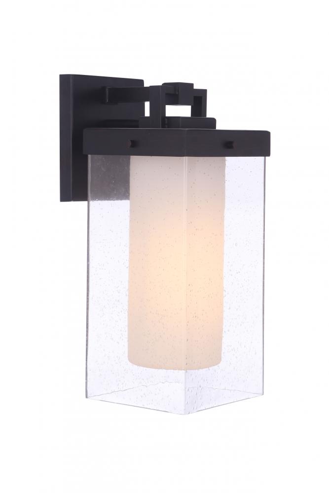 Hayner 1 Light Medium Outdoor Wall Lantern in Midnight