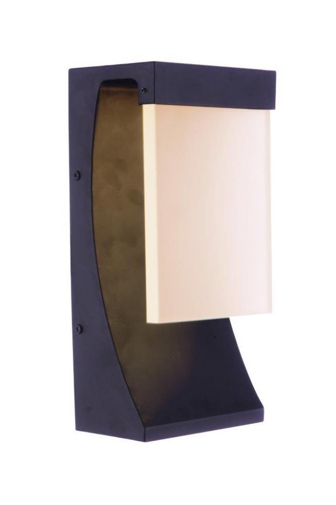 Vault 1 Light 12" LED Outdoor Wall Lantern in Midnight