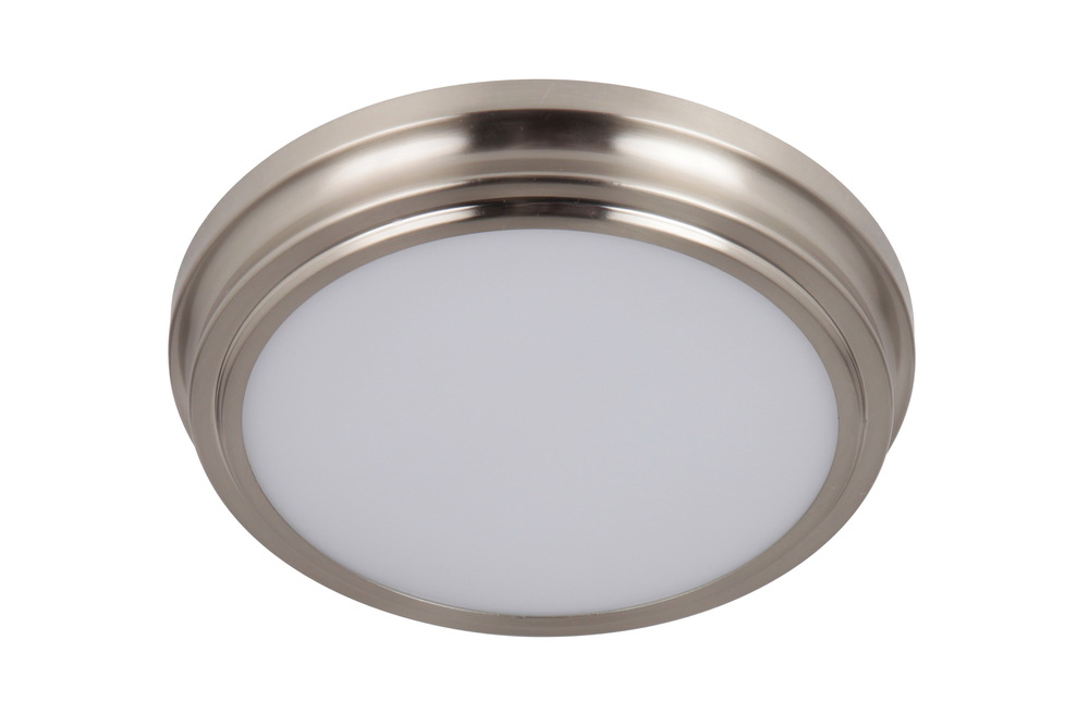 X66 Series 1 Light 9" LED Flushmount in Brushed Polished Nickel