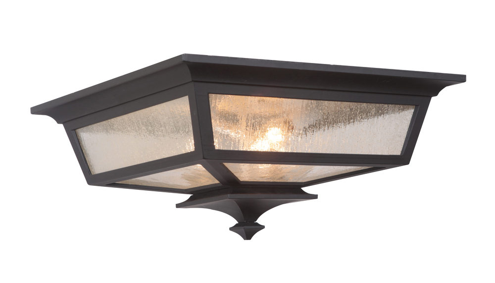 Argent II 3 Light Outdoor Flushmount in Midnight