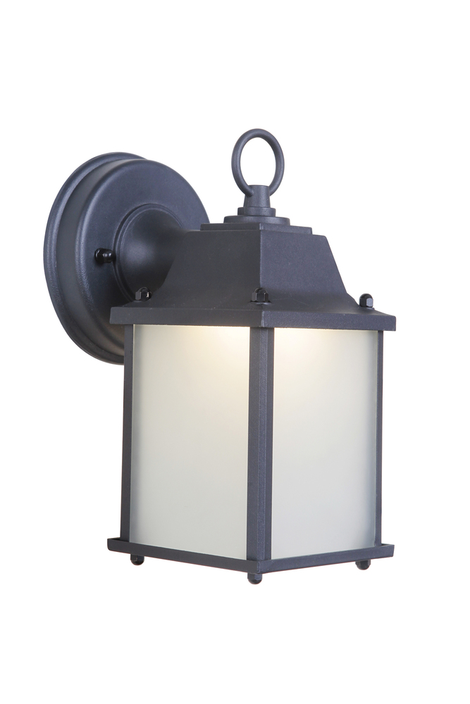 Coach Lights Cast 1 Light Small LED Outdoor Wall Lantern in Textured Black