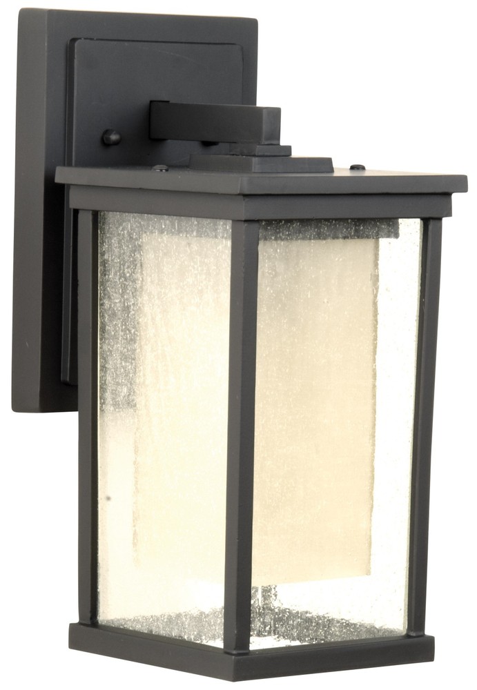 Riviera 1 Light Medium Outdoor Wall Lantern in Oiled Bronze Outdoor