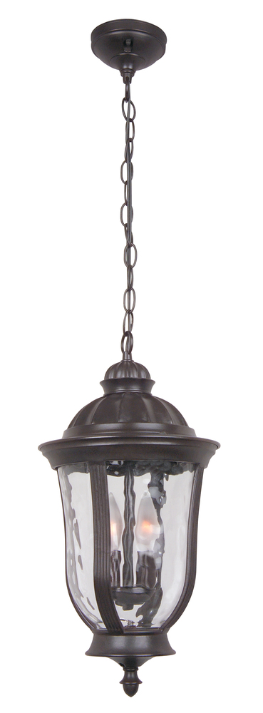 Frances 2 Light Outdoor Pendant in Oiled Bronze Outdoor