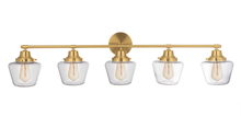 Craftmade 19548SB5 - Essex 5 Light Vanity in Satin Brass