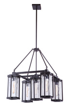 Craftmade 54125-OBG - Pyrmont 5 Light Outdoor Chandelier in Oiled Bronze Gilded