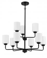 Craftmade 56029-FB - Stowe 9 Light Chandelier in Flat Black