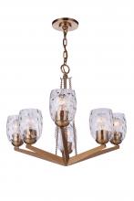 Craftmade 57326-SB - Guiding Star 6 Light Chandelier in Satin Brass