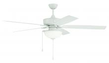 Craftmade OS211W5 - 60" Outdoor Super Pro 211 in White w/ Painted Nickel Blades