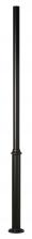 SNOC 1048-01 - Aluminum post - 3'' round fluted welded base with anchor bolts