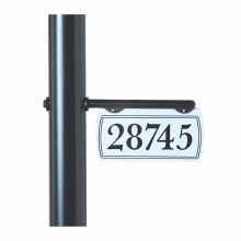 SNOC 1771-10 - DeVille - Horizontal Aluminum Post Address Plaque - 1771