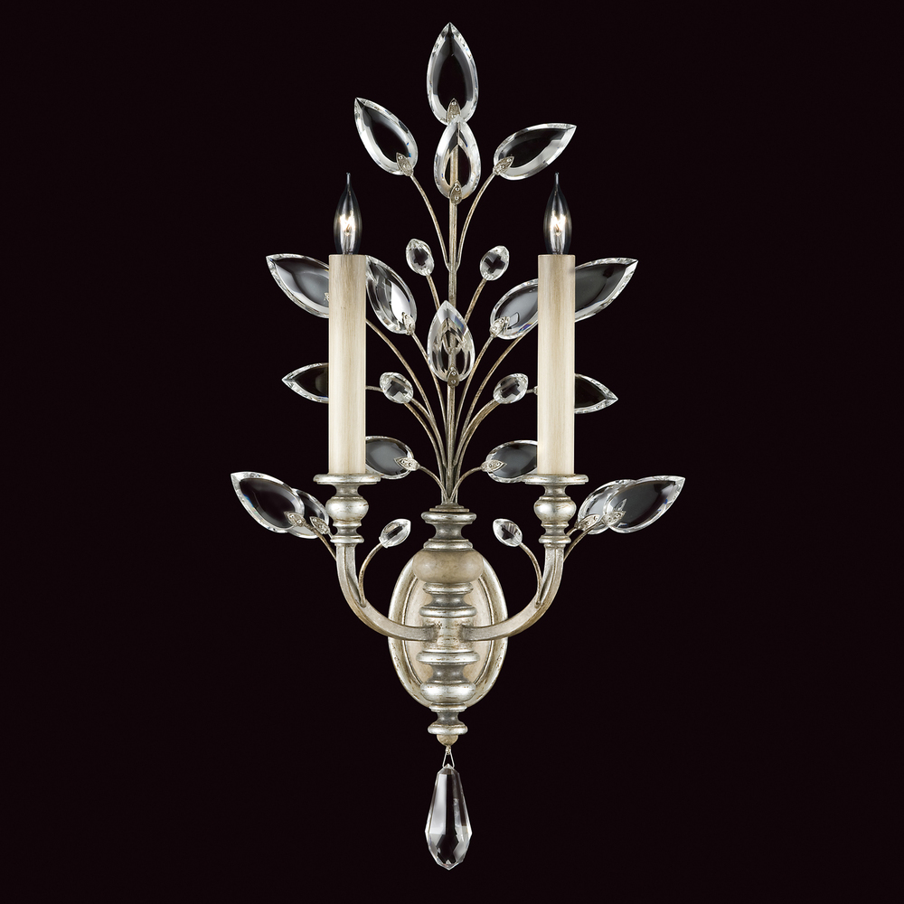 Crystal Laurel 28"H Sconce