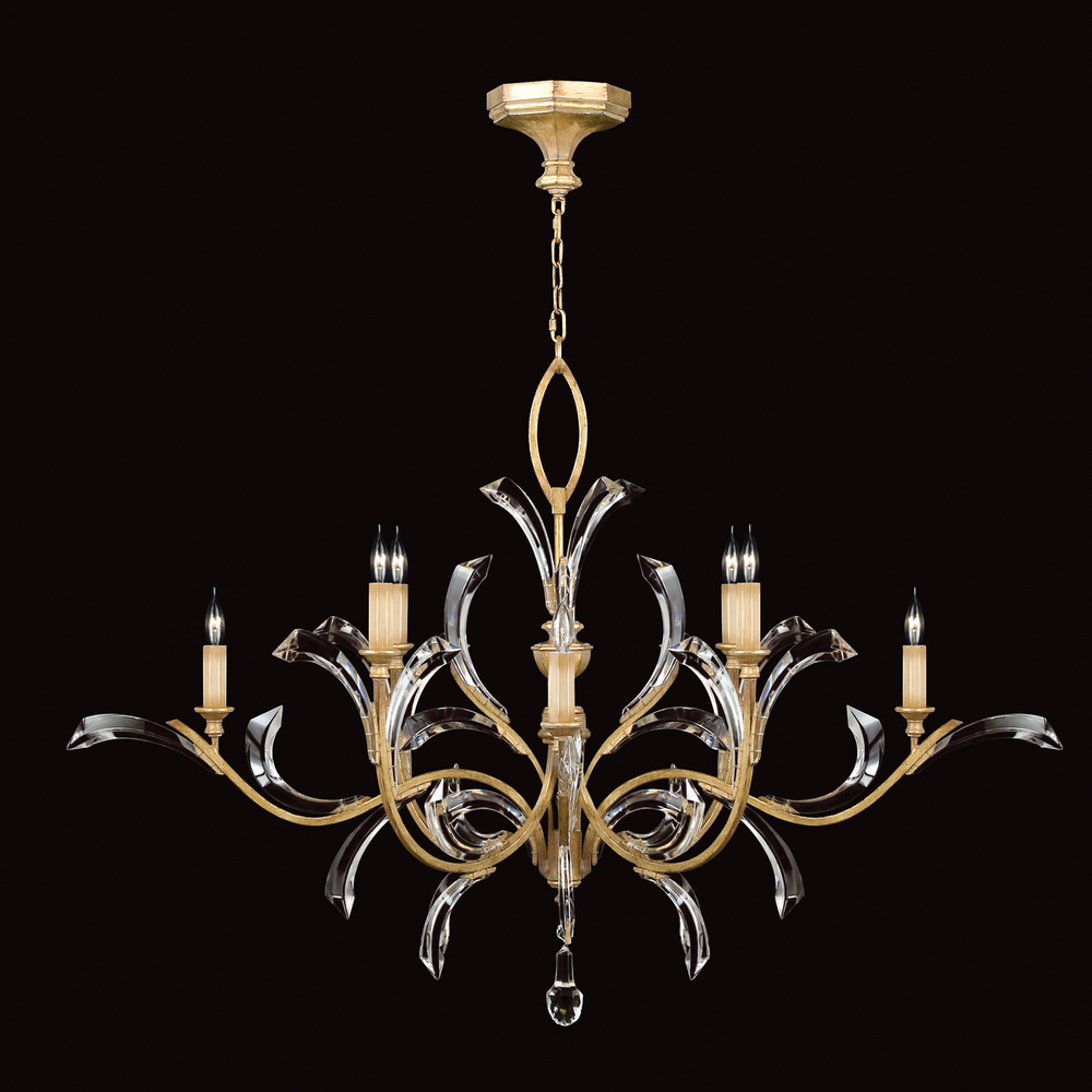 Beveled Arcs 57"W Round Chandelier