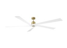Visual Comfort & Co. Fan Collection 5ASPR84BBS - Aspen 84 Ceiling Fan in Burnished Brass with Matte White Blades